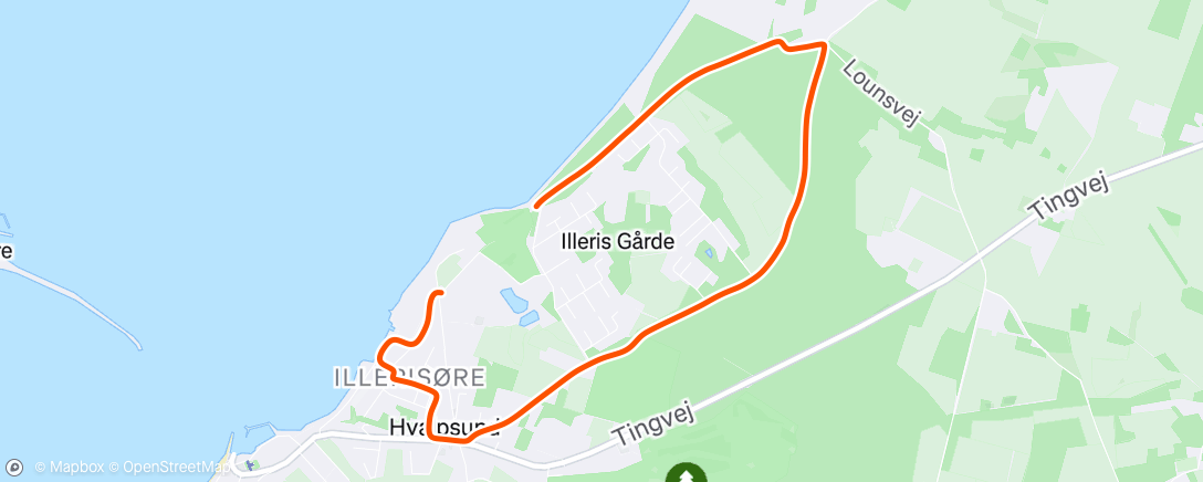 Map of the activity, Morning Walk