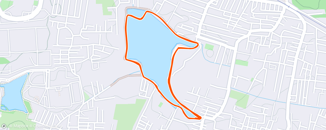 Map of the activity, Day 2635 - 6k for the day.