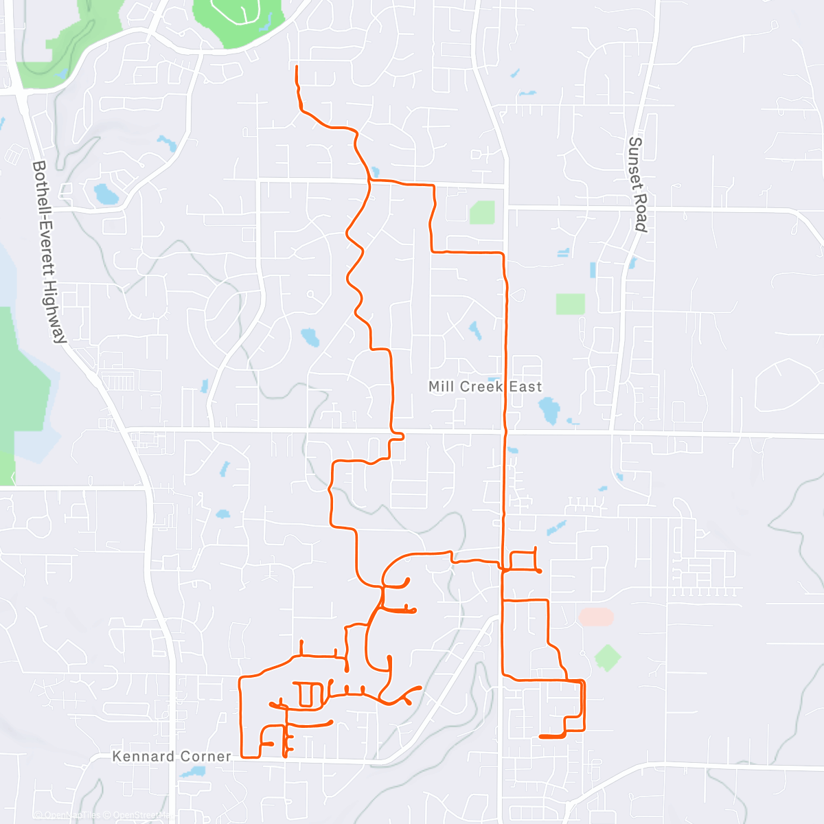 Карта физической активности (28ish Miles to 3,000)