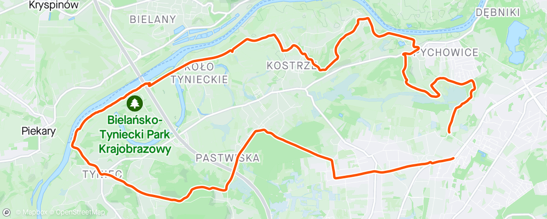 Map of the activity, Mały deszczyk MTB Ride