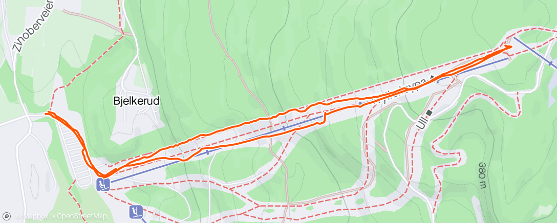 Mapa de la actividad, Afternoon Backcountry Ski