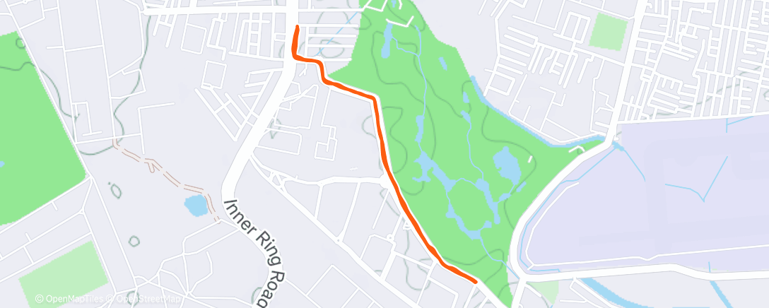 Map of the activity, Night Walk