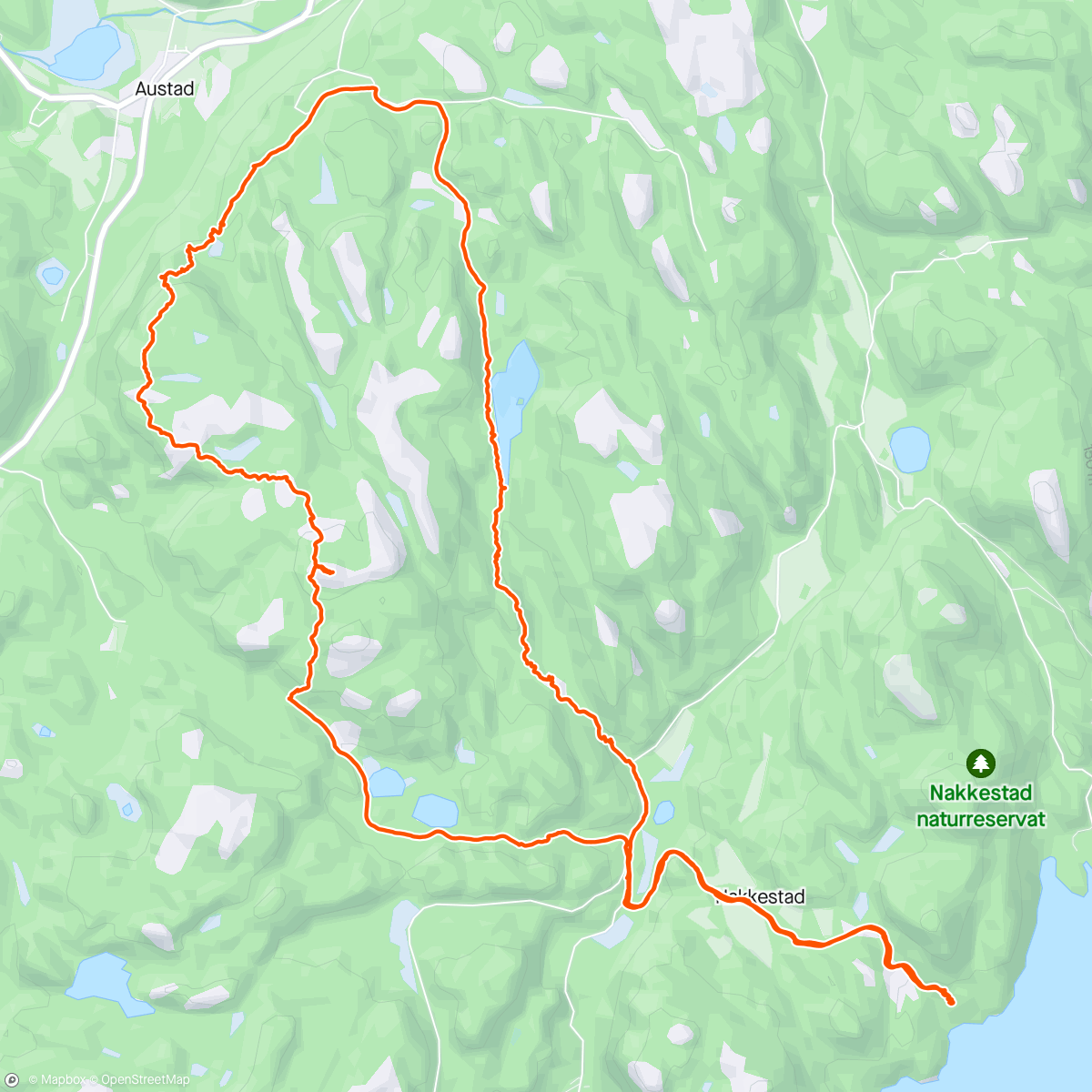 アクティビティ「Årets Nygårdsrunde」の地図
