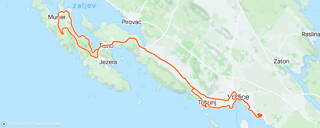 Map of the activity, 🇭🇷 dag 1