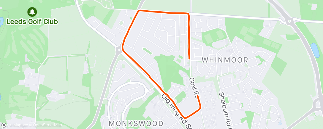 Map of the activity, Morning Run