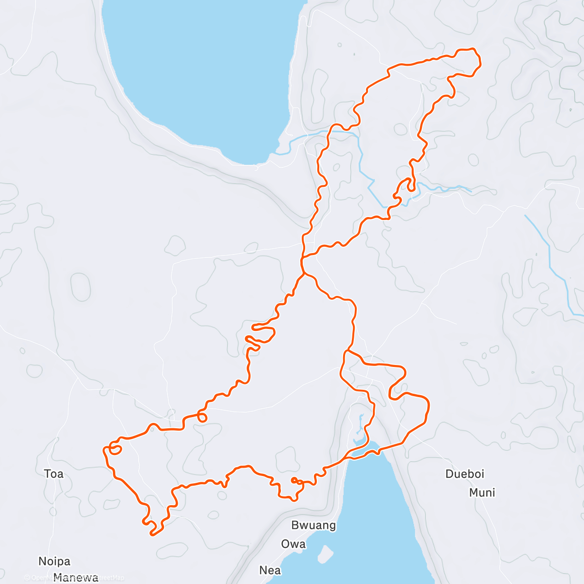Map of the activity, Zwift - :  Makuri Pretzel in Makuri Islands
