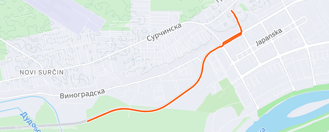 Карта физической активности (Afternoon Run)