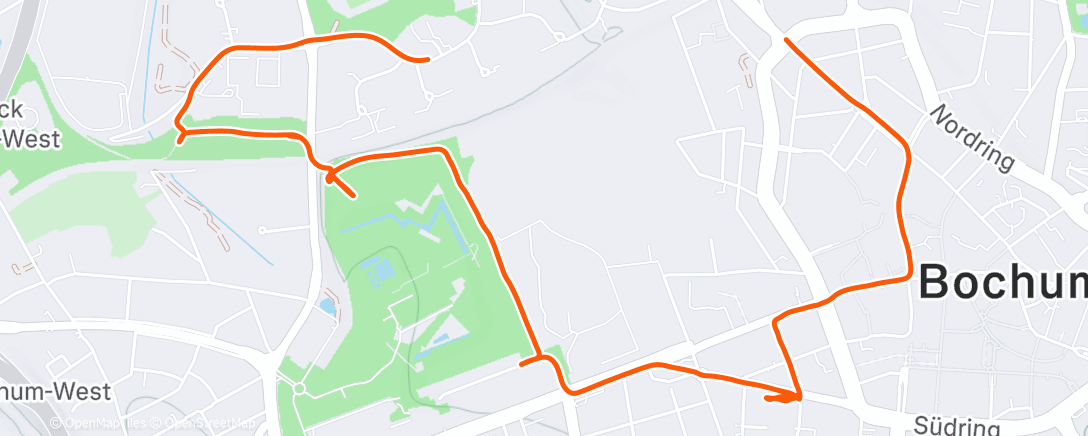 Map of the activity, Spazierfahrt