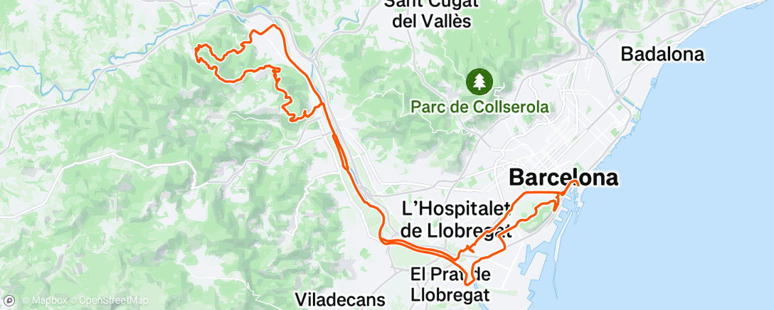 Map of the activity, Morning Ride