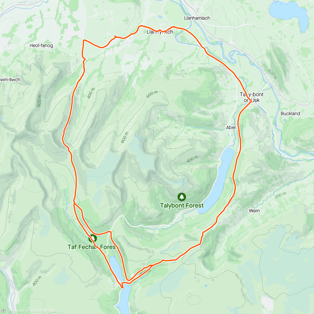 Map of the activity, 2 Gap laps