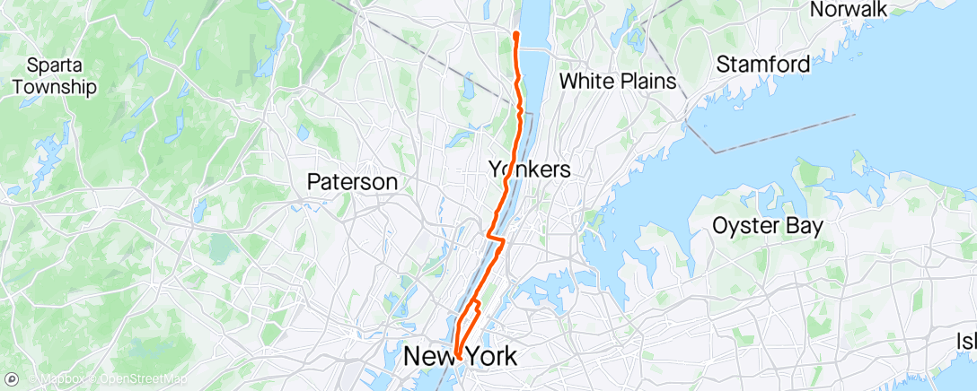 Map of the activity, Just a passenger in the Vik Train