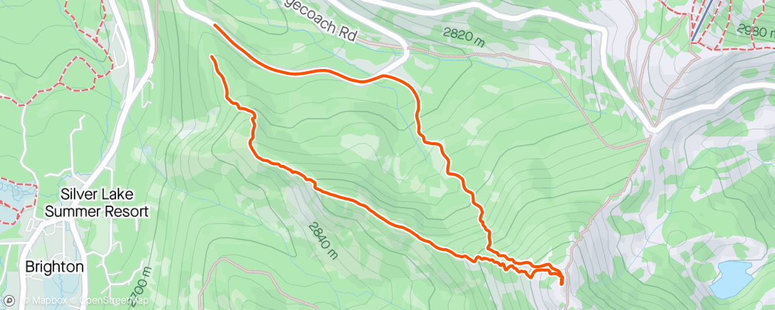 Map of the activity, Nice early ski with Alex!