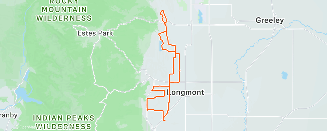 Map of the activity, Morning Ride