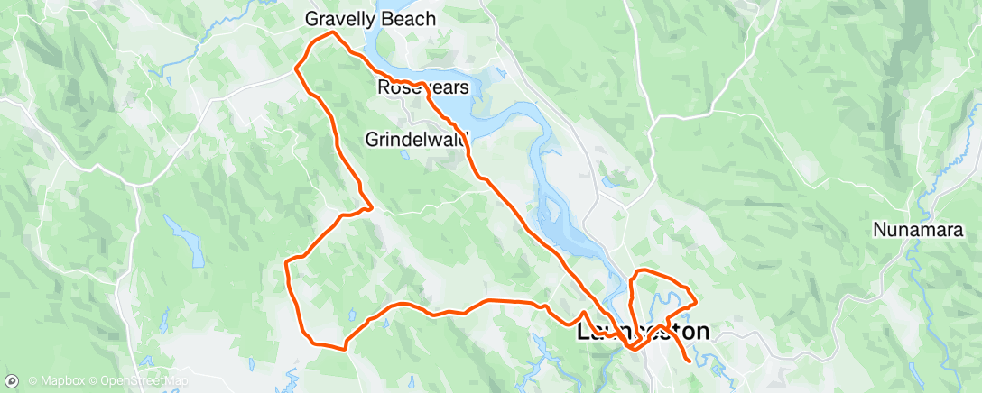 Map of the activity, Morning Ride