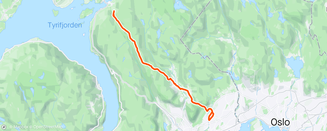 Карта физической активности (Fin vårtur til Kleivstua)