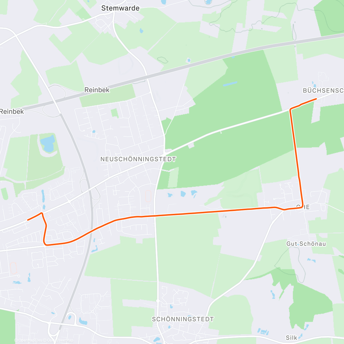 Mappa dell'attività Fahrt am Nachmittag