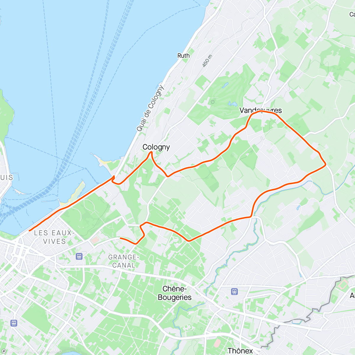 Map of the activity, 10km de Genève 🥇🫶🏼🥹