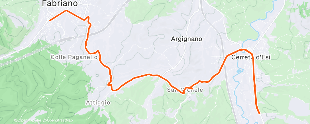 Map of the activity, Afternoon Ride