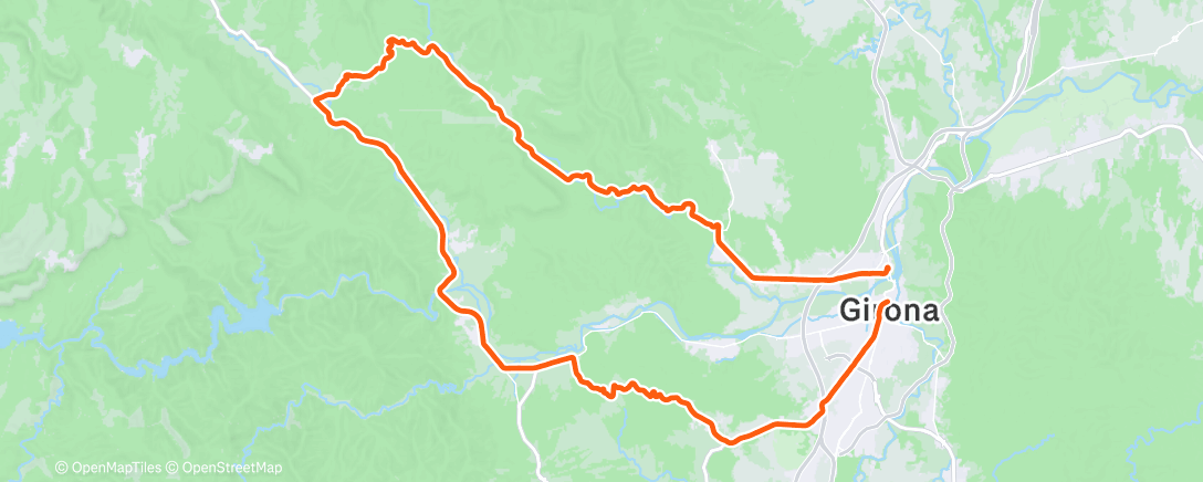 Map of the activity, Fast group ride!