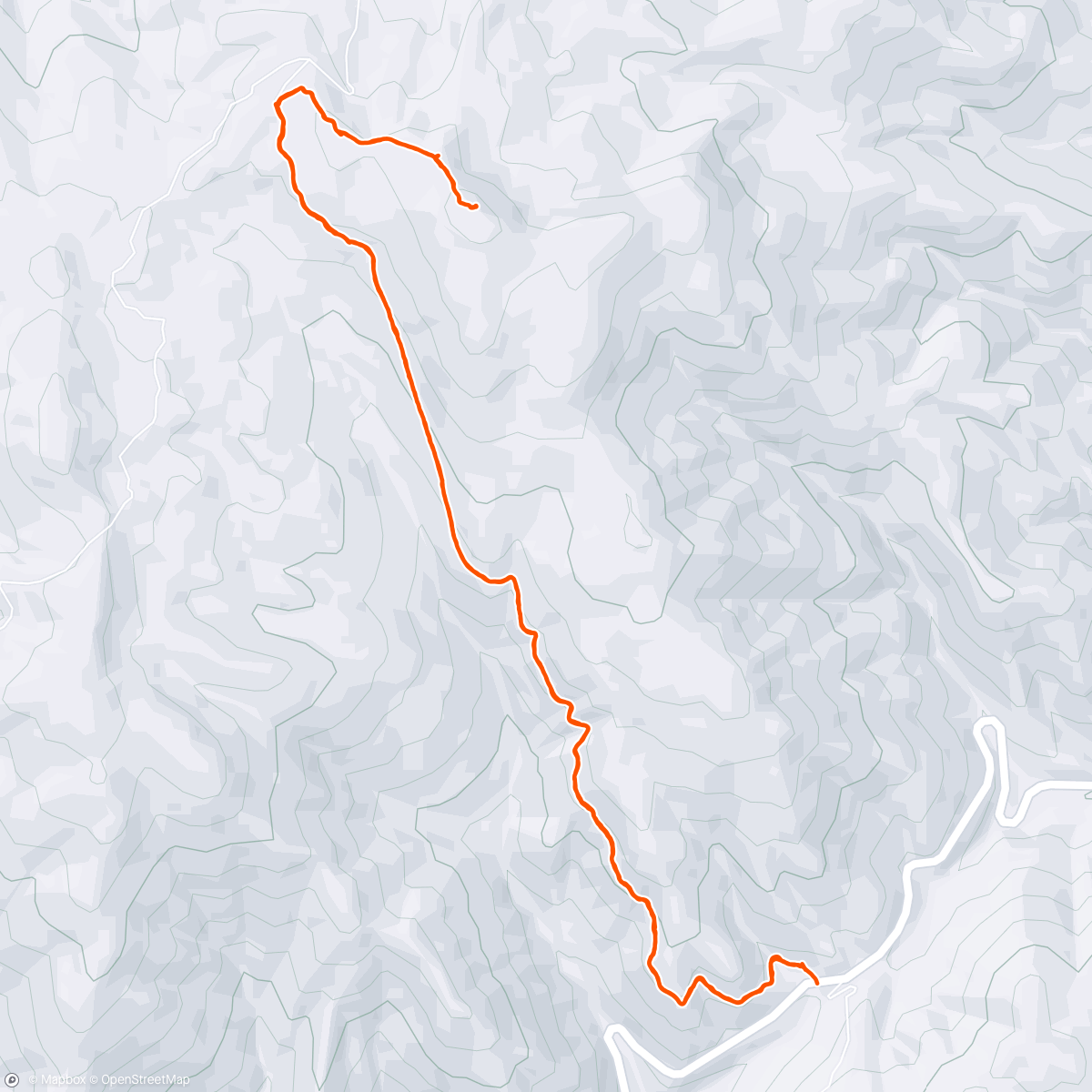 Map of the activity, Mores Creek Summit to Pilot Peak