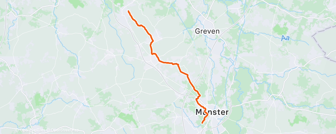 Карта физической активности (Afternoon Run)