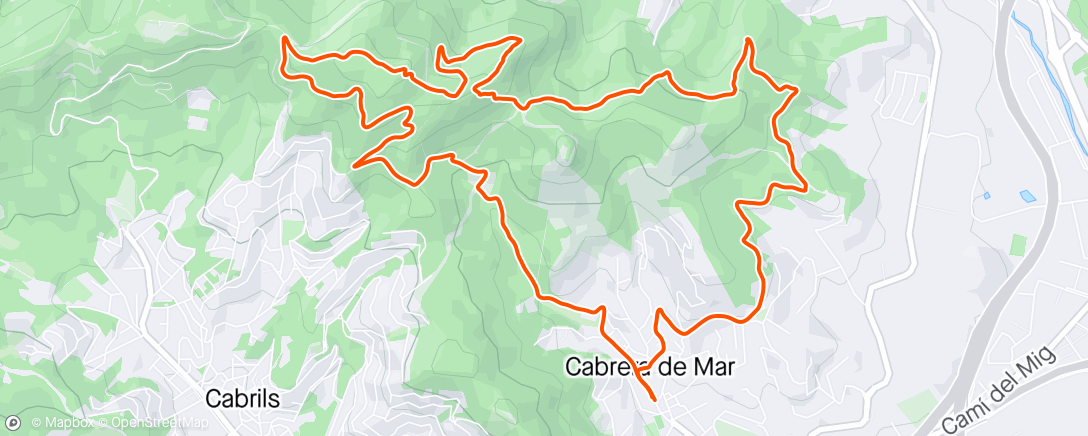 Map of the activity, Descobrint nous corriols 🏃🏻‍♂️⛰😍 12km/1h36'/+618m/8'00"km (21-04-24)