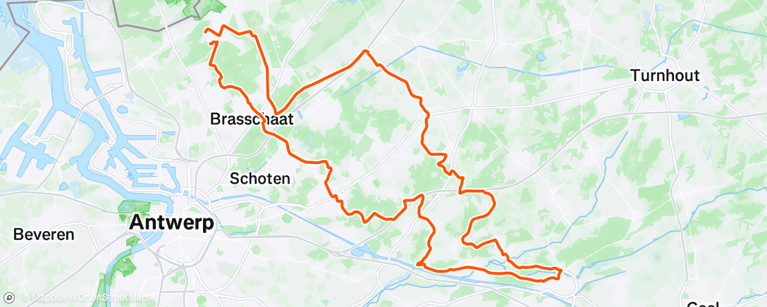 Map of the activity, Ride #108 🌧️🌬️🌞