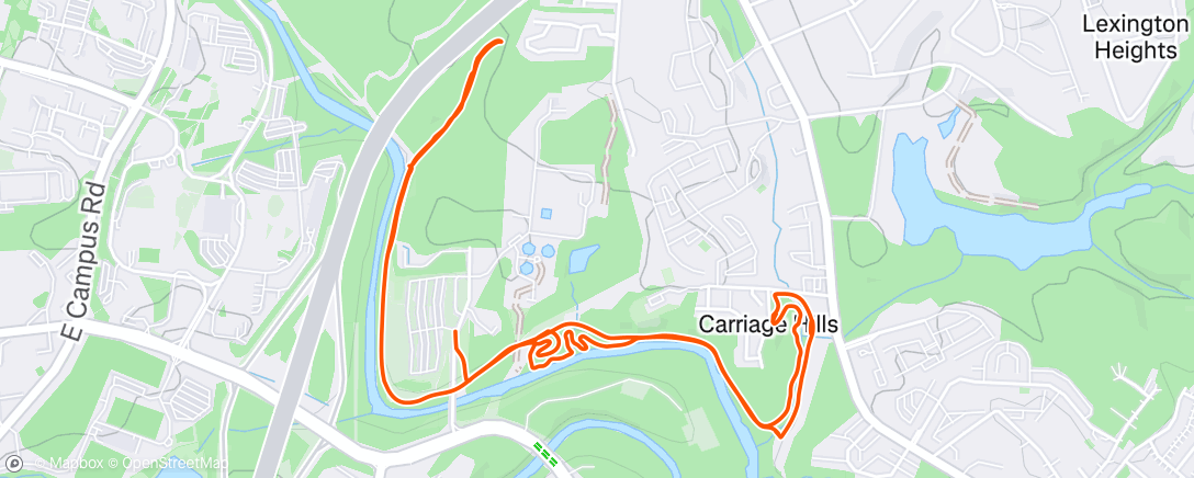 Map of the activity, Afternoon Mountain Bike Ride