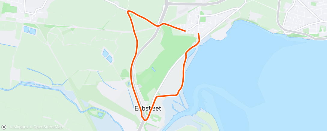 Map of the activity, Morning Run