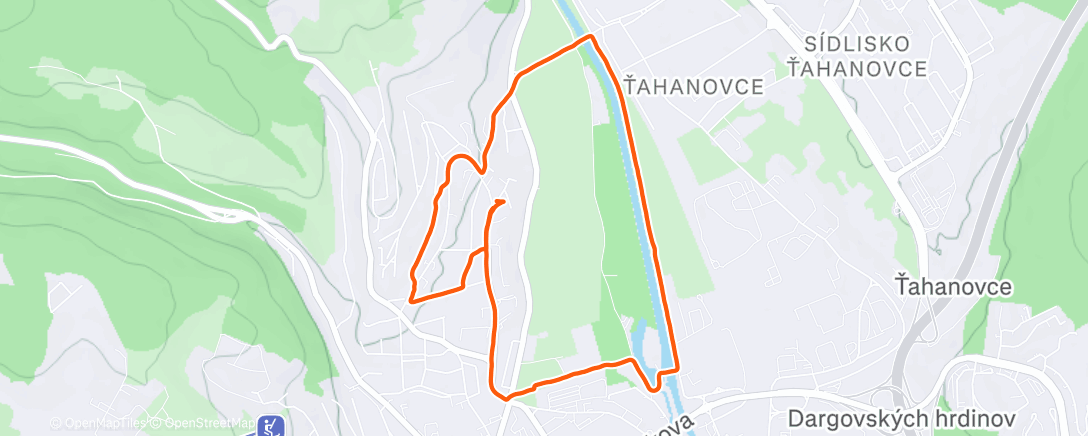 Карта физической активности (Afternoon Run)