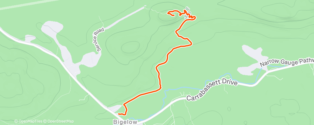 Карта физической активности (Lunch Backcountry Ski)