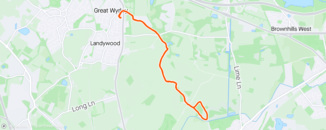 Map of the activity, Another walk on the local trails with Murphy after work 🐾