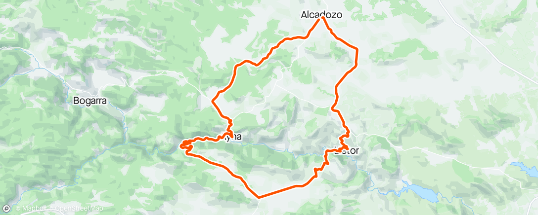 Map of the activity, Alcadozo lap