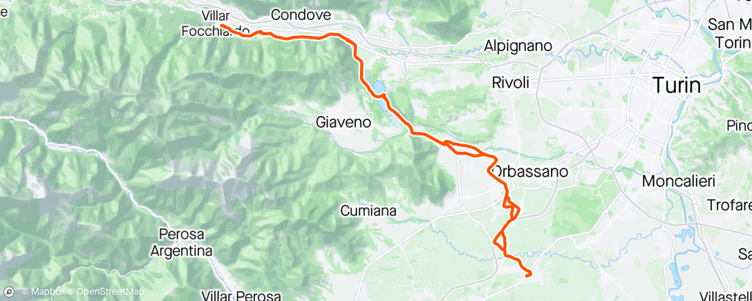 Карта физической активности (Sant’Antonino di Susa)