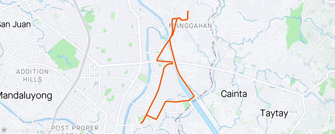 Map of the activity, Manggahan Class Ride