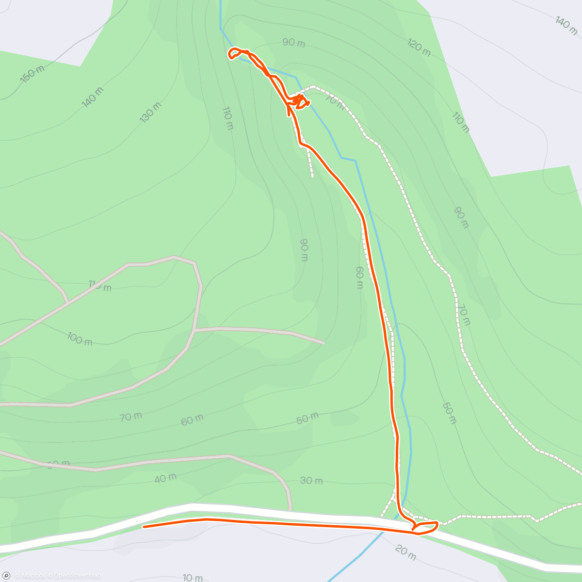 Map of the activity, Ballysaggartmore Towers walk