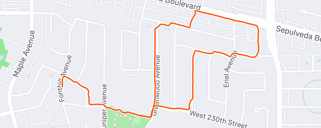 Map of the activity, Lunch Walk