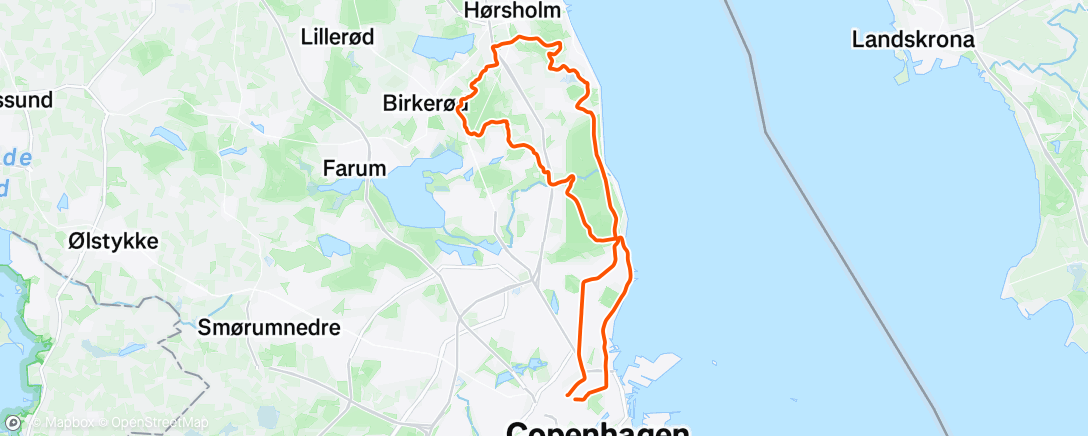 Map of the activity, Morning Ride