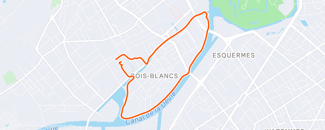 Map of the activity, Course à pied le midi avec Simon 🏃‍♂️🏃