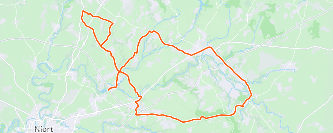 Map of the activity, Sortie vélo le midi