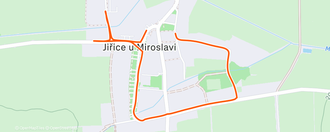 Map of the activity, Afternoon Walk