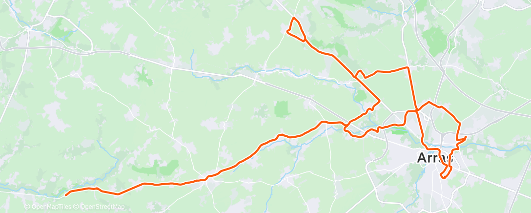 Mappa dell'attività Morning Ride