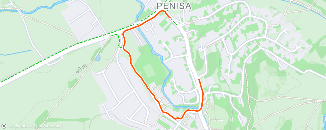 Map of the activity, Afternoon Walk