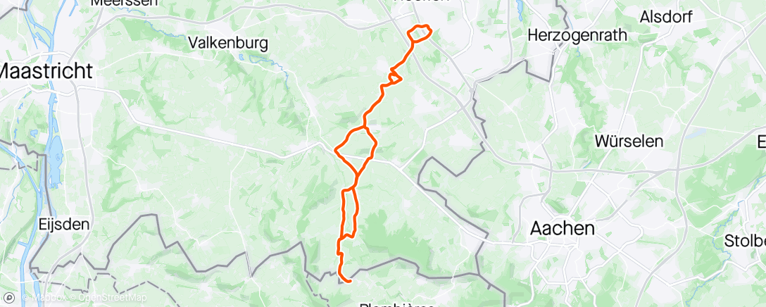 Map of the activity, Swettride Vader verkenning & Zoon training