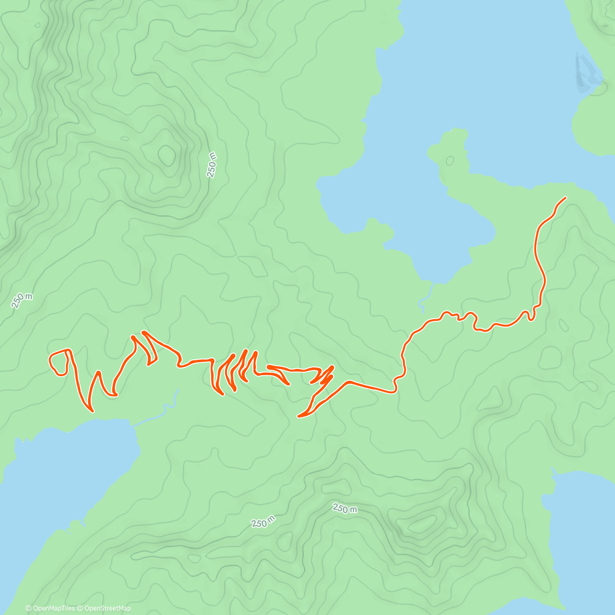 Map of the activity, Zwift - Road to Sky in Watopia