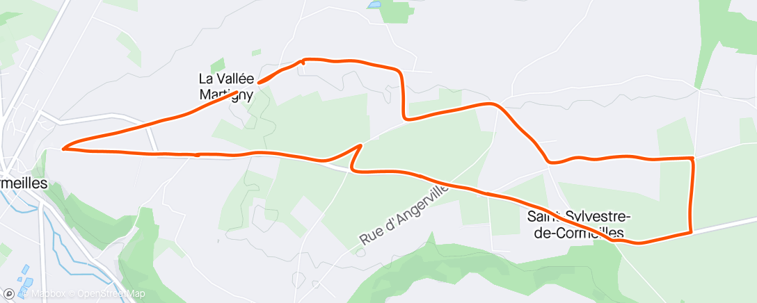 Mapa de la actividad (Début de course avec Inès ( 1 petit km)pour sa première et j'espère pas la dernière 😜)