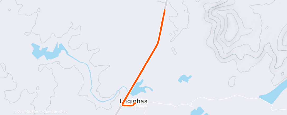 Map of the activity, Corrida matinal