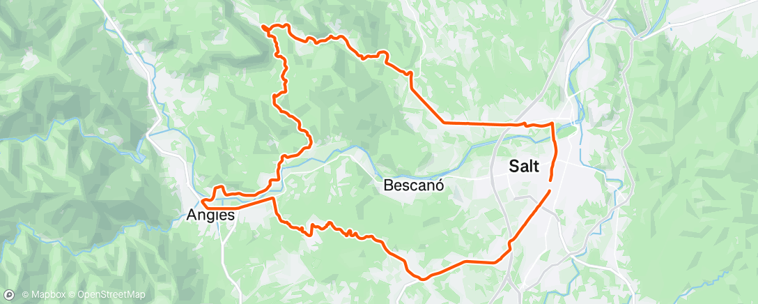 Map of the activity, Vuelta ciclista por la mañana