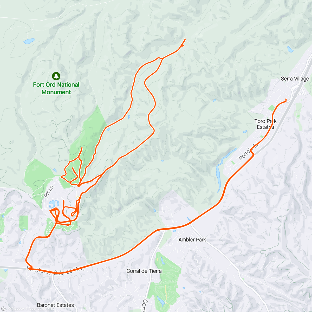 Map of the activity, Sea otter classic