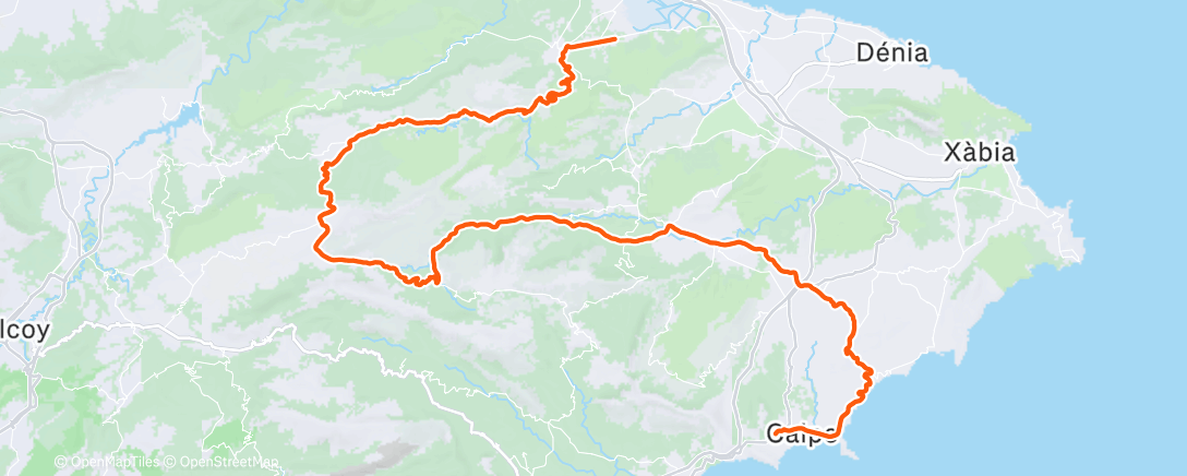 Map of the activity, Training